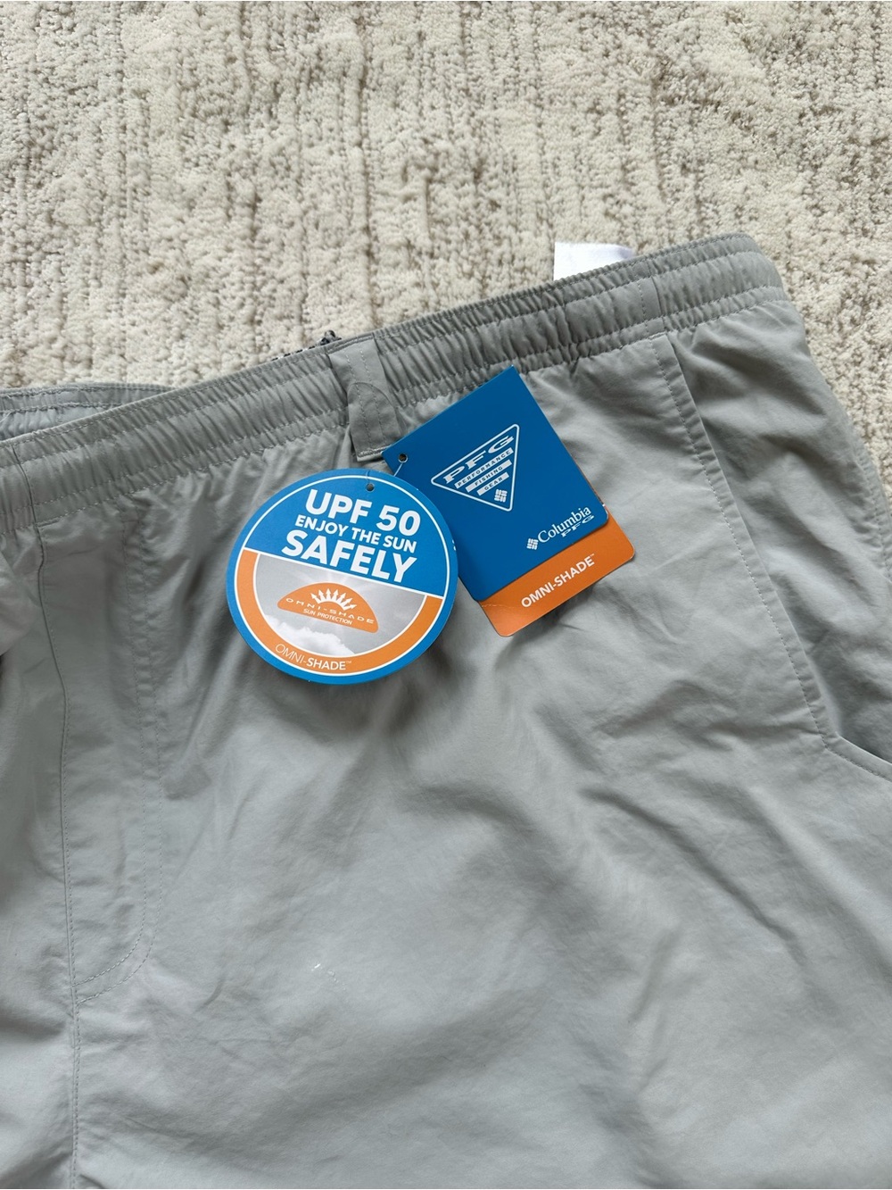 Columbia PFG Backcast III Water Shorts Big&Tall Size 3XL 8” Inseam Cool Grey - Picture 3 of 12